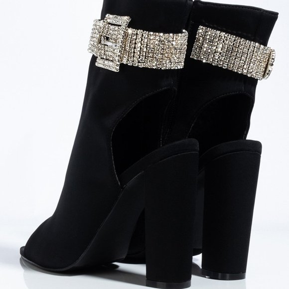 NEW AZALEA WANG CHUNKY HEEL SHOES - Picture 4 of 4